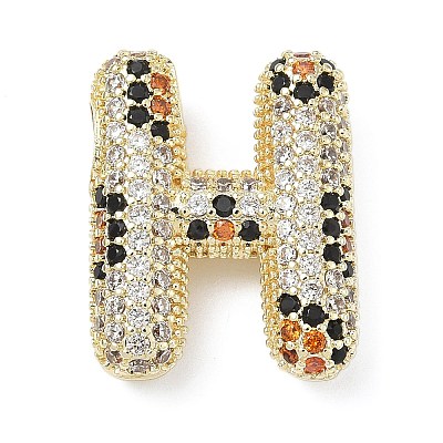 Brass Micro Pave Cubic Zirconia Pendants KK-Z108-02G-H-1
