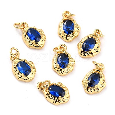 Brass Micro Pave Cubic Zirconia Pendant ZIRC-P089-19-1