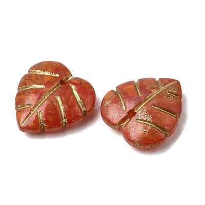 Painted Glass Beads Strands GLAA-Z021-07D-1