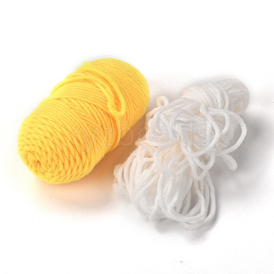 DIY Cotton Cup Mat Punch Needle Kits DIY-K032-38B-1
