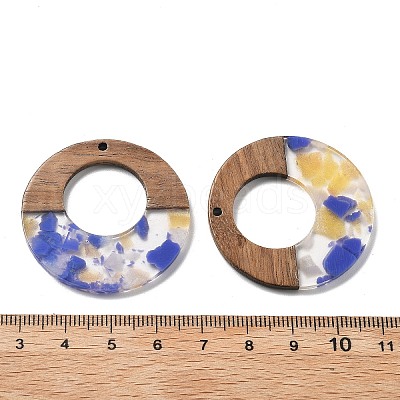 Resin and Walnut Pendants FIND-R051-13D-1