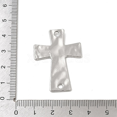 Alloy Textured Religion Cross Links Connector Charms FIND-Z127-01P-03-1