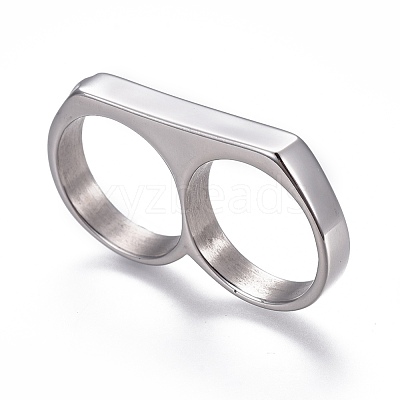 Tarnish Resistant 304 Stainless Steel Finger Rings RJEW-O032-13P-1