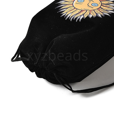 Rectangle Printed Velvet Cloth Packing Pouches ABAG-U006-03C-1