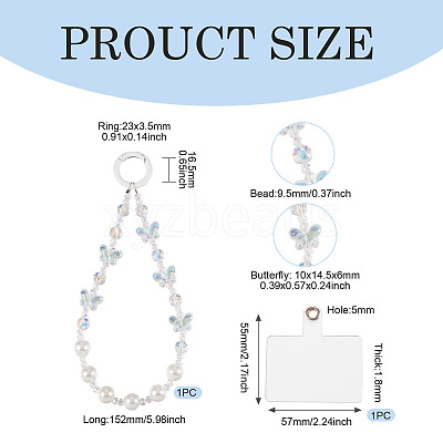 Resin Beads Mobile Straps AJEW-TAC0006-10D-1