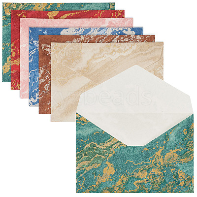 24Pcs 6 Colors Paper Envelopes AJEW-TA0002-31-1