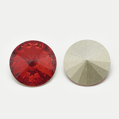 Pointed Back Glass Rhinestone Cabochons RGLA-T086-8mm-07-1