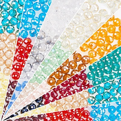 Electroplate Glass Beads EGLA-PH0003-04-1