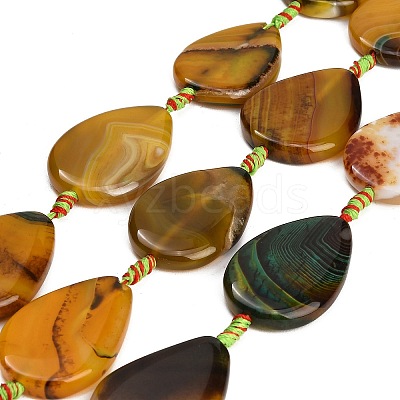 Natural Banded Agate/Striped Agate Beads Strands GG-CBAE0EB-01A-08-1