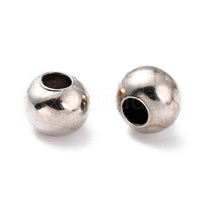 Brass Smooth Round Beads EC400-4-1