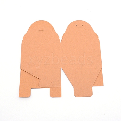 Foldable Creative Kraft Paper Box CON-WH0073-96A-1
