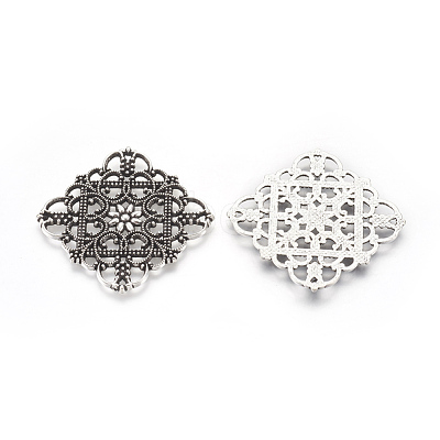 Tibetan Style Alloy Filigree Joiners X-TIBEP-A2690-AS-LF-1