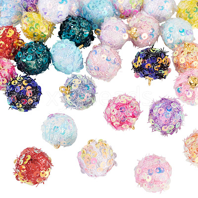 32Pcs 16 Colors Cloth Pendants FIND-TA0008-47-1