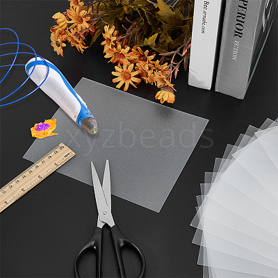PVC Rectangle Multi Purpose 3D Pen Templates for 3D Printing DIY-WH0010-63-1