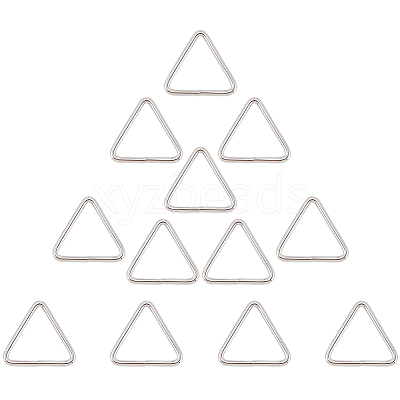 12Pcs Triangle Iron Linking Rings IFIN-CP0002-96P-1