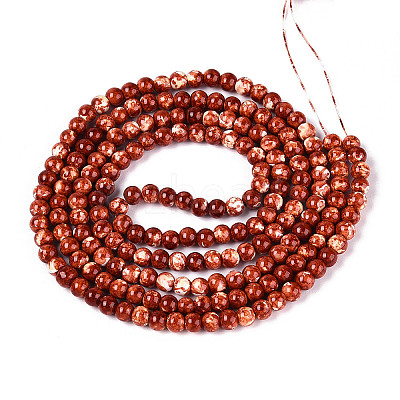 Baking Paint Glass Beads Strands X-DGLA-N016-4mm-06-1