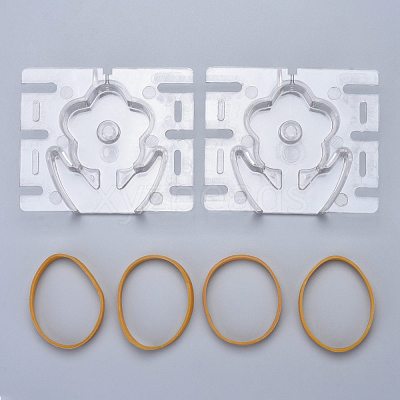 Flower Plastic Candle Molds DIY-I035-12-1