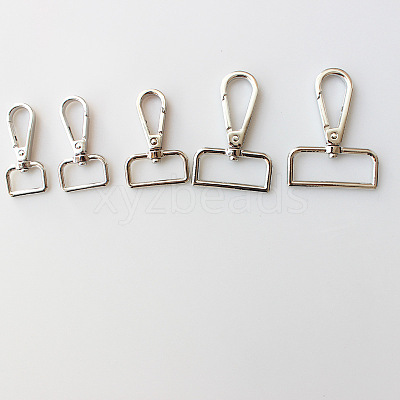 Alloy Swivel Clasps Lanyard Snap Hooks for Purse Bag Strap Hardware AL-CBACC64-01S-A-1