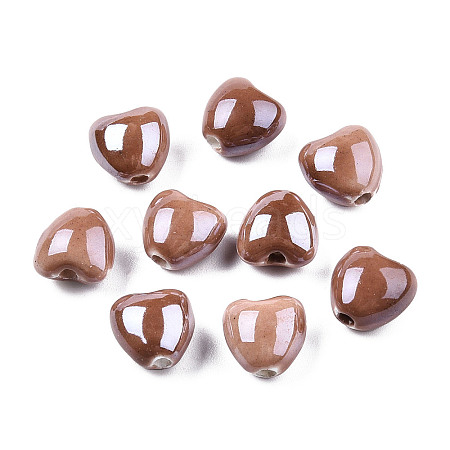 Pearlized Handmade Porcelain Beads X1-PORC-T007-21-15-1