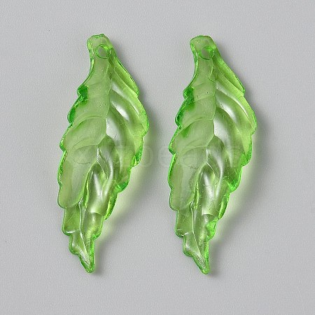Transparent Acrylic Pendants OACR-CJC0006-25D-1