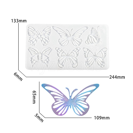 DIY Butterfly Pendants Silicone Molds PW-WG98255-01-1