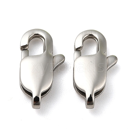 304 Stainless Steel Lobster Claw Clasps X-STAS-K13-1