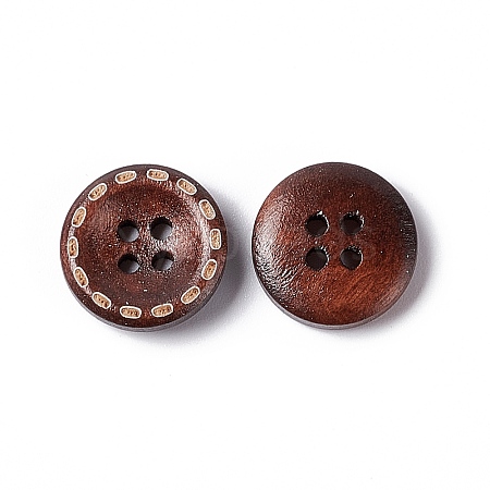 4-hole Central Sunken Round Buttons FNA1611-1