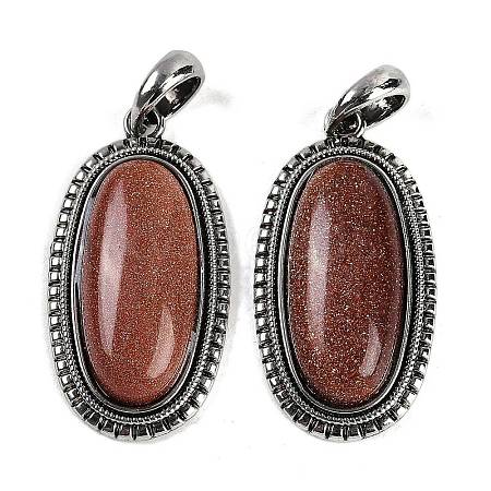 Synthetic Goldstone Pendants G-I370-07AS-09-1