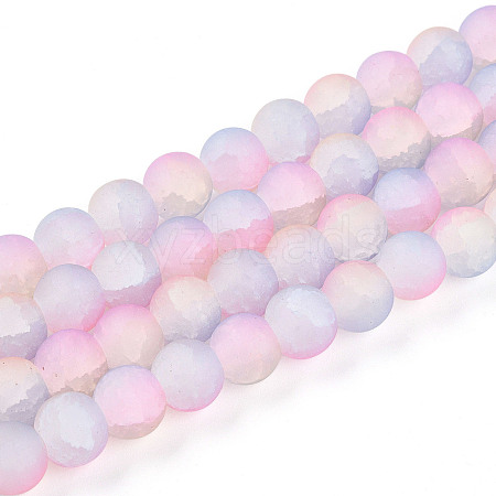 Crackle Glass Beads X1-GLAA-N009-10mm-04-1