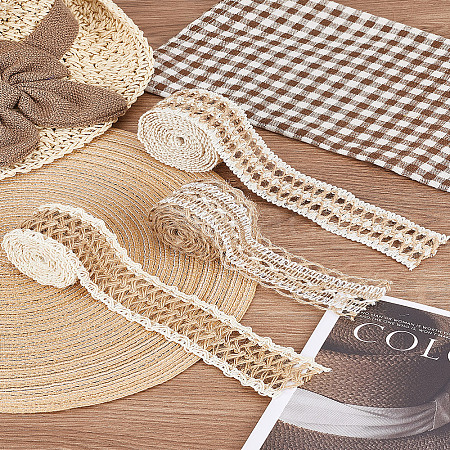 2 Rolls and 1 Bundle Burlap Ribbon OCOR-LP0001-77-1