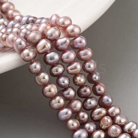 Natural Cultured Freshwater Pearl Beads Strands PEAR-C003-10E-1