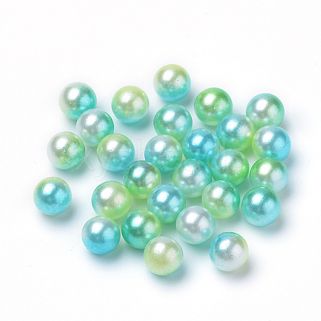 Rainbow Acrylic Imitation Pearl Beads LS-OACR-R065-2.5mm-A03-1