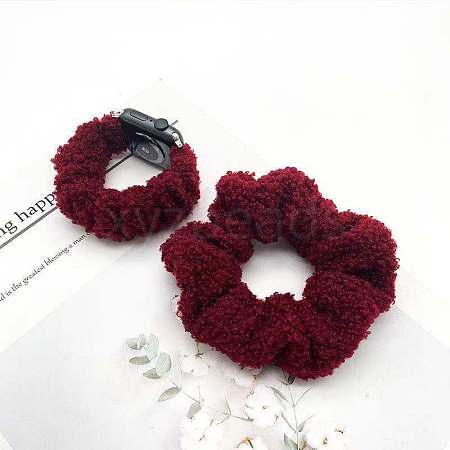 Plush Hairband and Watch Band For iWatch Series 7 Winter limit Smart Watches Size 45mm/42mm/44mm COHT-PW0001-07B-05-1