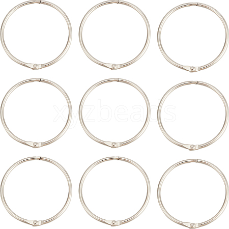 30Pcs Stainless Steel Loose Leaf Book Binder Hinged Rings FIND-BBC0002-24-1