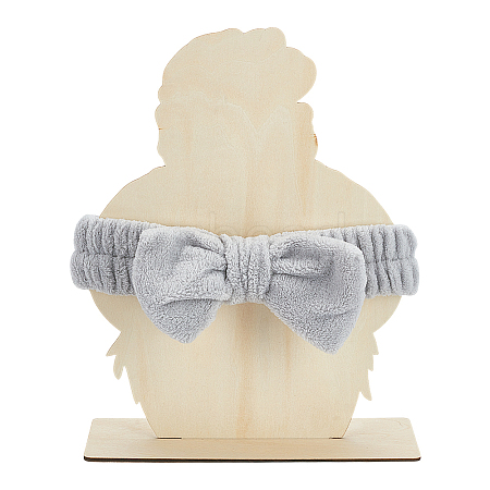 Head Shaped Wooden Hat Display Stands ODIS-WH0086-148C-1