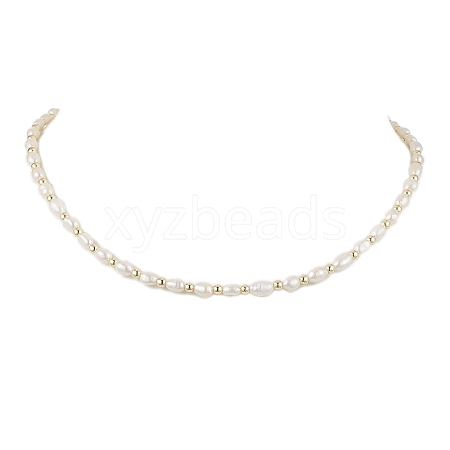 Natural Cultured Freshwater Pearl Beaded Necklaces NJEW-JN05058-1