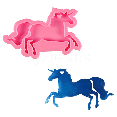 DIY Silhouette Silicone Unicorn Pendant Molds UNIC-PW0001-070-1