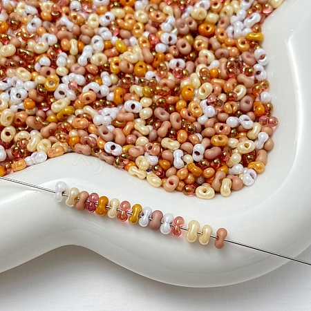 Transparent Glass Seed Beads FIND-U017-18E-1