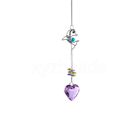 Metal Dolphin Hanging Ornaments PW-WG70CCE-02-1