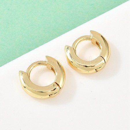 Brass Hoop Earrings EJEW-A156-14A-G-1
