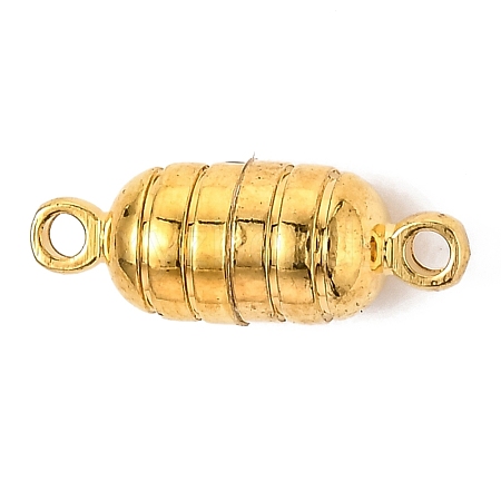 Brass Magnetic Clasps with Loops KK-O134-13G-1