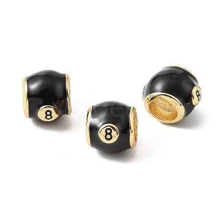 Brass Enamel European Beads KK-CBA9CBD-15G-1