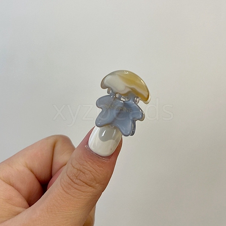 Mushroom Acetate Claw Hair Clips PW-WGBAE2C-05-1