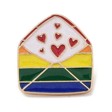 Pride Rainbow Theme Enamel Pins JEWB-G031-01L-1