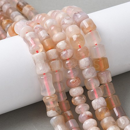 Natural Cherry Blossom Agate Beads Strands G-U016-D01-01-1