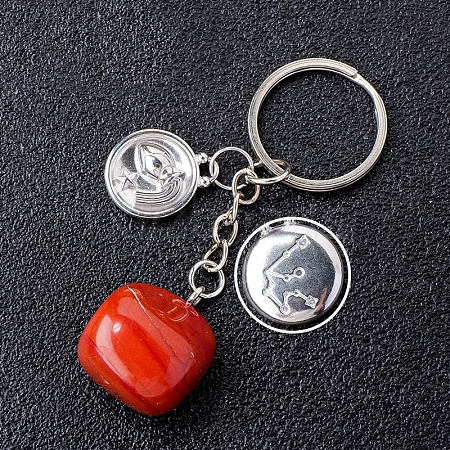 Natural Red Jasper Keychain PW-WG6B815-23-1