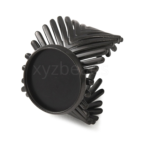 V-Shaped 304 Stainless Steel Cuff Ring Components SA-CBAC0DF-01D-EB-1