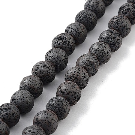 Natural Lava Rock Beads Strands G-H303-C20-1