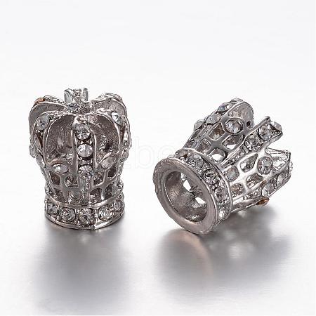 Alloy Rhinestone Beads PALLOY-P101-09P-1