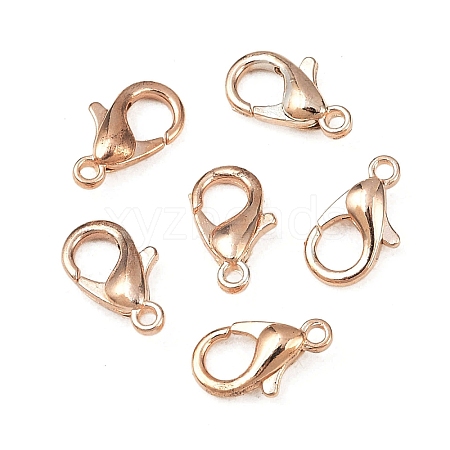 Zinc Alloy Lobster Claw Clasps E103-RG-1